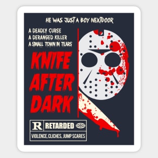 Knife after Dark - Slasher Parody Sticker